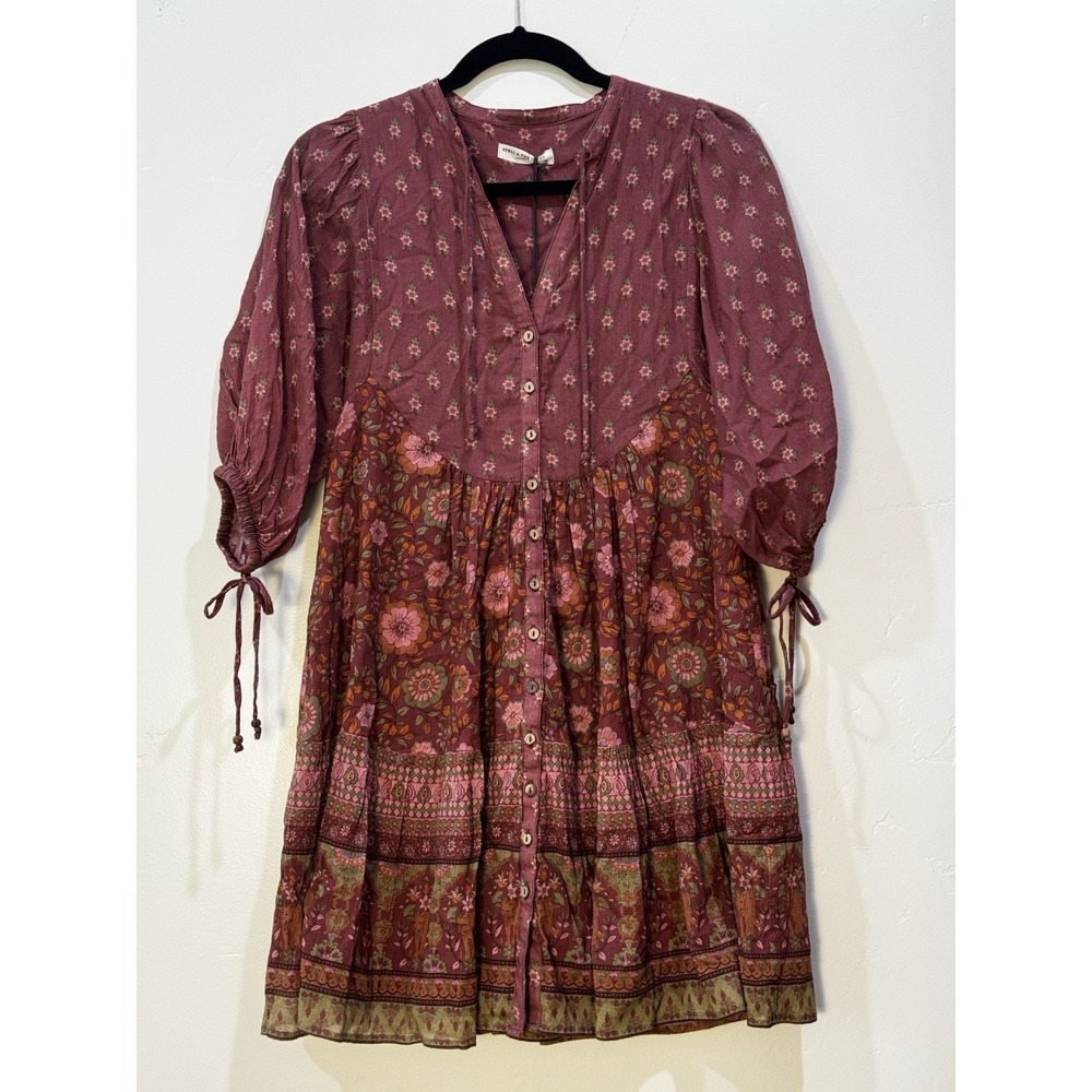 Spell And The Gypsy Utopia Tunic Dress In Berry Women's Size XXS